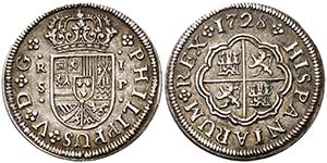 1728. Felipe V. Sevilla. P. 1 real. (Cal. ... 