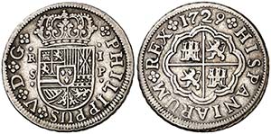 1729/19. Felipe V. Sevilla. P. 1 real. (Cal. ... 