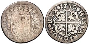 1740. Felipe V. Sevilla. PJ. 1 real. (Cal. ... 