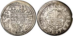 1723. Felipe V. Sevilla. J. 2 reales. (Cal. ... 