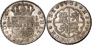 1729. Felipe V. Madrid. JJ. 8 reales. (Cal. ... 