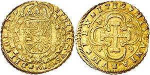 1712. Felipe V. Sevilla. M. 8 escudos. (Cal. ... 