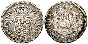 1758. Fernando VI. M‚xico. M. 1/2 real. ... 