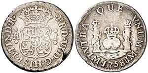 1758. Fernando VI. Lima. JM. 1 real. (Cal. ... 