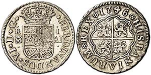 1746. Fernando VI. Madrid. AJ. 1 real. (Cal. ... 