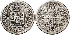 1748. Fernando VI. Madrid. JB. 1 real. (Cal. ... 