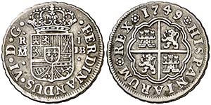 1749. Fernando VI. Madrid. JB. 1 real. (Cal. ... 