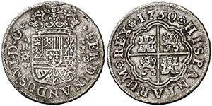 1750. Fernando VI. Madrid. JB. 1 real. (Cal. ... 