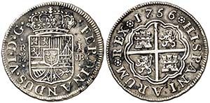 1756. Fernando VI. Madrid. JB. 1 real. (Cal. ... 