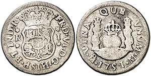 1751. Fernando VI. M‚xico. M. 1 real. ... 