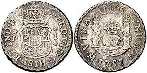 1757. Fernando VI. M‚xico. M. 1 real. ... 