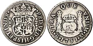 1751. Fernando VI. M‚xico. M. 2 reales. ... 