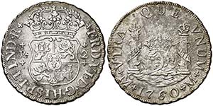 1760. Fernando VI. M‚xico. M. 2 reales. ... 