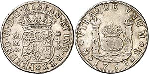 1758. Fernando VI. M‚xico. MM. 4 reales. ... 