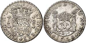 1758. Fernando VI. Lima. JM. 8 reales. (Cal. ... 