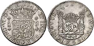 1759. Fernando VI. Lima. JM. 8 reales. (Cal. ... 