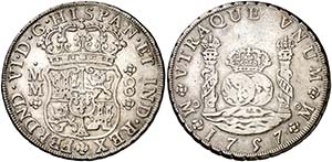 1757. Fernando VI. M‚xico. MM. 8 reales. ... 