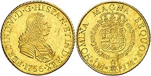 1756. Fernando VI. Lima. JM. 8 escudos. ... 
