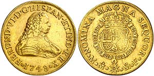 1749/8. Fernando VI. M‚xico. MF. 8 ... 