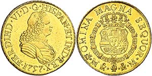 1757. Fernando VI. M‚xico. MM. 8 escudos. ... 