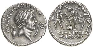 (42-40 a.C.). Cn. Pompeius Magnus / Sex. ... 