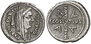 (44 a.C.). Julio C‚sar / C. Cossutius ... 