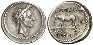 (40 a.C.). Julio C‚sar / Quintus Voconius ... 