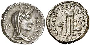 (43-42 a.C.). Bruto / L. Sestius. Grecia. ... 