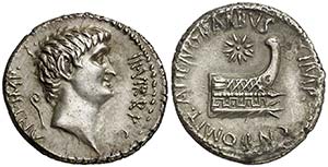 (40 a.C.). Marco Antonio / Cn. Domitius ... 