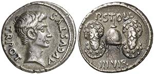 (17 a.C.). Octavio Augusto / P. Licinius ... 