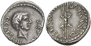 (40 a.C.). Octavio / Q. Salvidienus Salvius ... 