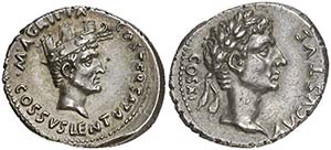 (12 a.C.). Octavio Augusto y Agrippa / ... 