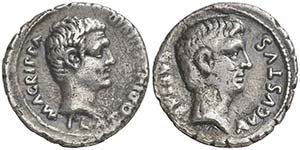 (13 a.C.). Octavio Augusto y Agrippa / C. ... 
