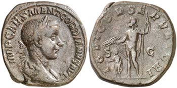 (238-239 d.C.). Gordiano III. Sestercio. ... 