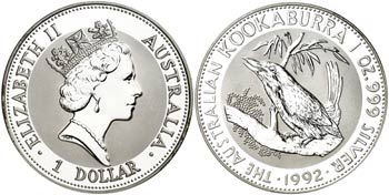1992. Australia. Isabel II. 1 dólar. (Kr. ... 