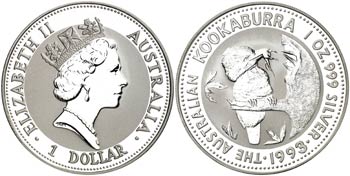 1993. Australia. Isabel II. 1 dólar. (Kr. ... 