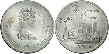 1973. Canadá. Isabel II. 10 dólares. (Kr. ... 