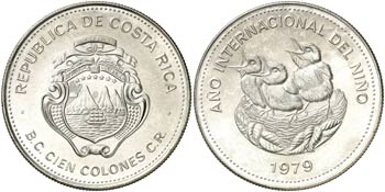 1979. Costa Rica. 100 colones. (Kr. 206). ... 