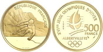 1989. Francia. 500 francos. (Fr. 612) (Kr. ... 