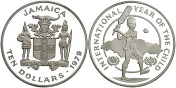 1979. Jamaica. Isabel II. 10 dólares. (Kr. ... 