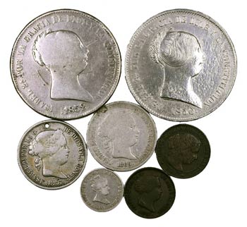 1850 a 1868. Isabel II. 5 céntimos de real, ... 