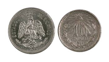 1906 y 1914. México. 5 y 10 centavos. Lote ... 