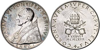 1963. Vaticano. Pablo VI. Medalla. 37,42 g. ... 
