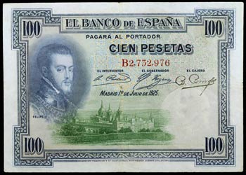 1925. 100 pesetas. (Ed. D11) (Ed. 410). 1 de ... 