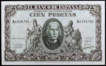 1940. 100 pesetas. (Ed. D39) (Ed. 438). 9 de ... 