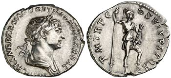 (116 d.C.). Trajano. Denario. (Spink 3148) ... 
