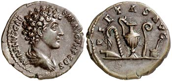 (142 d.C.). Marco Aurelio. Denario. (Spink ... 