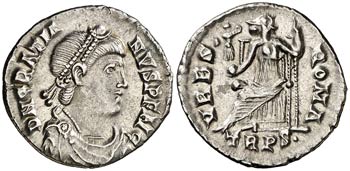 (368-375 d.C.). Graciano. Treveri. Siliqua. ... 