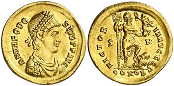 (393-395 d.C.). Teodosio I. Sirmium. ... 