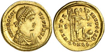 (393-395 d.C.). Arcadio. Sirmium. Sólido. ... 